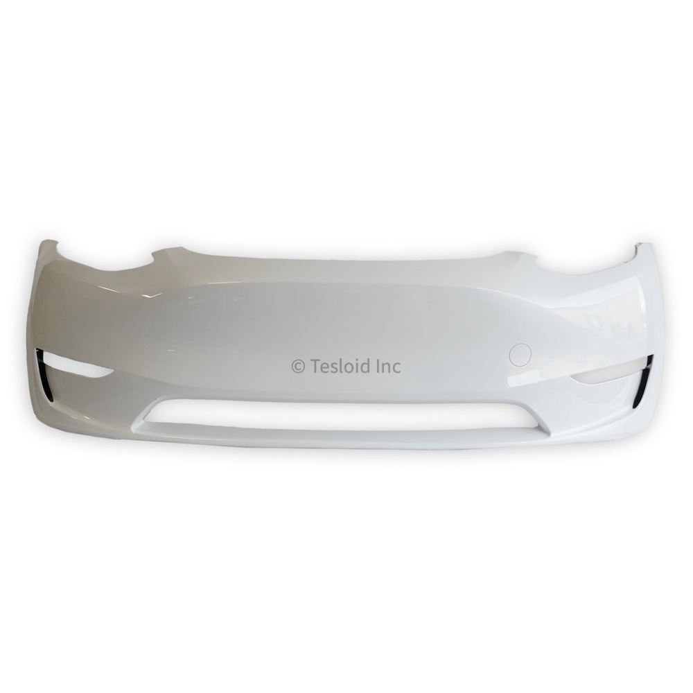 FRONT BUMPER FASCIA SERVICE - Painted White (PPSW) without retainers for sensors