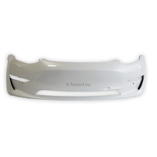 FRONT BUMPER FASCIA - PAINTED WHITE (PPSW) WITH PARKING ASSIST BRACKETS