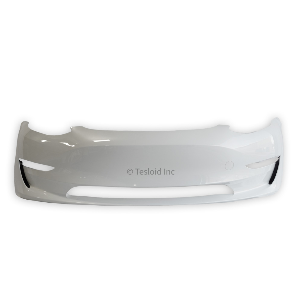 FRONT BUMPER FASCIA - PAINTED WHITE (PPSW) WITHOUT PARKING ASSIST BRACKETS